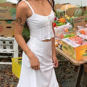 Cowgirl Aesthetics Semi-Sheer Zippered Maxi Skirt
